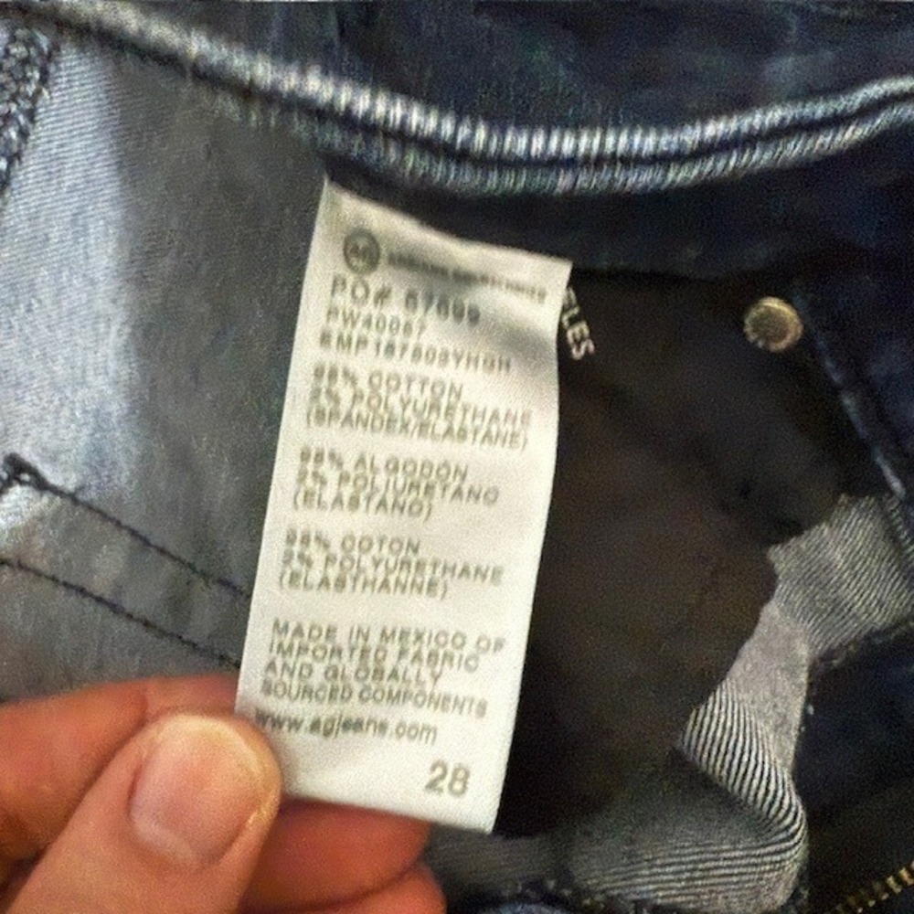 AG Adriano Goldschmied Mari High Rise Slim Straight Jeans Size 28 (30x29) - Picture 6 of 8